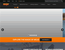 Tablet Screenshot of mojooutdoors.com